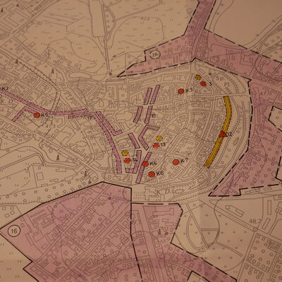 Stadtplan Parchim 1983