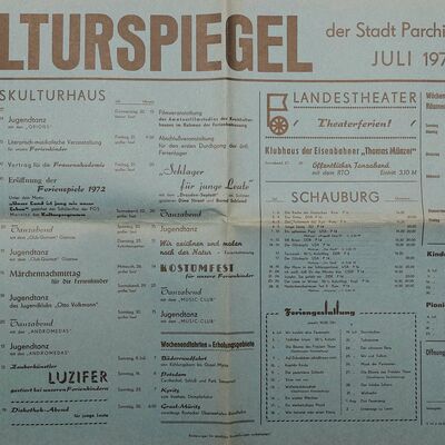 Kulturspiegel Juli 1972