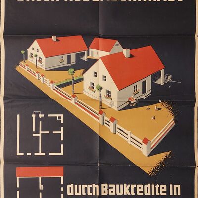 Plakat "Unser Neubauernhaus"